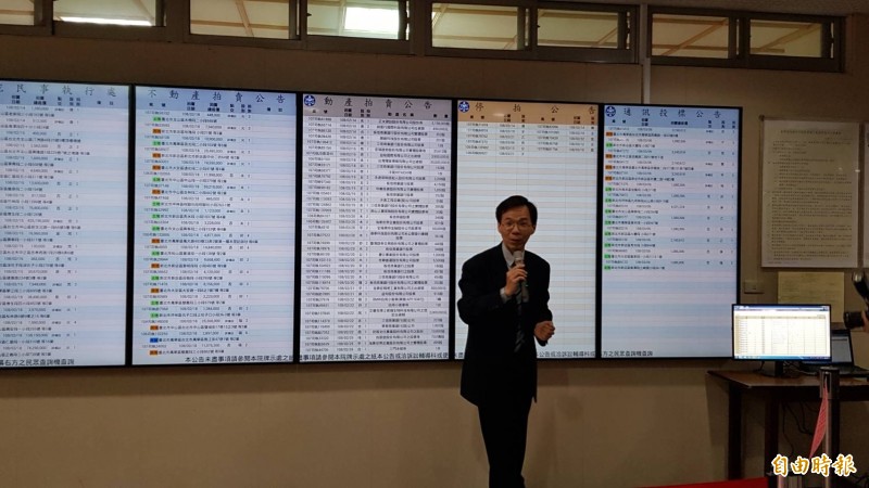 台北地院法拍 「電子看板」上場了